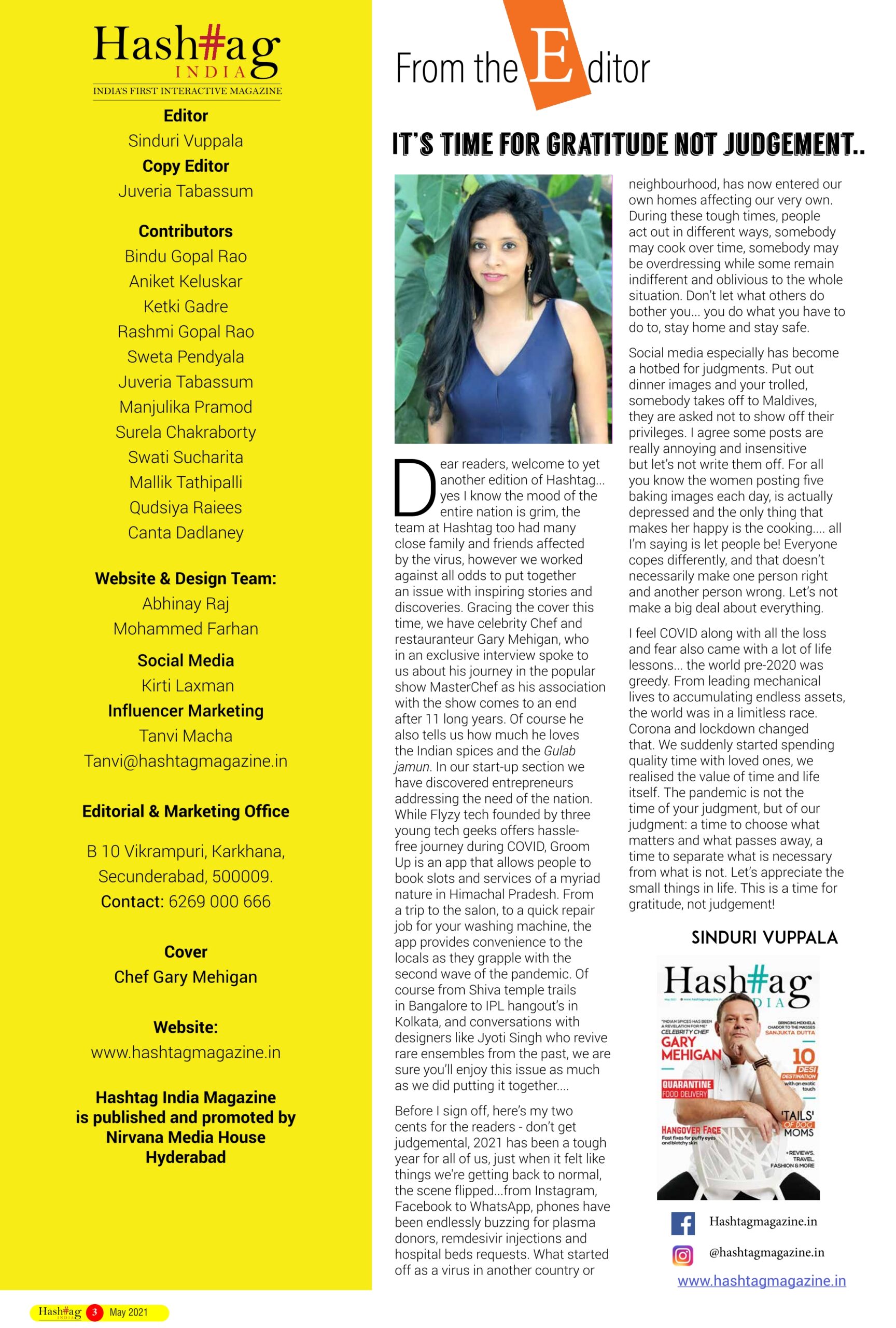 hashtagmagazine May Edition Editors Notes