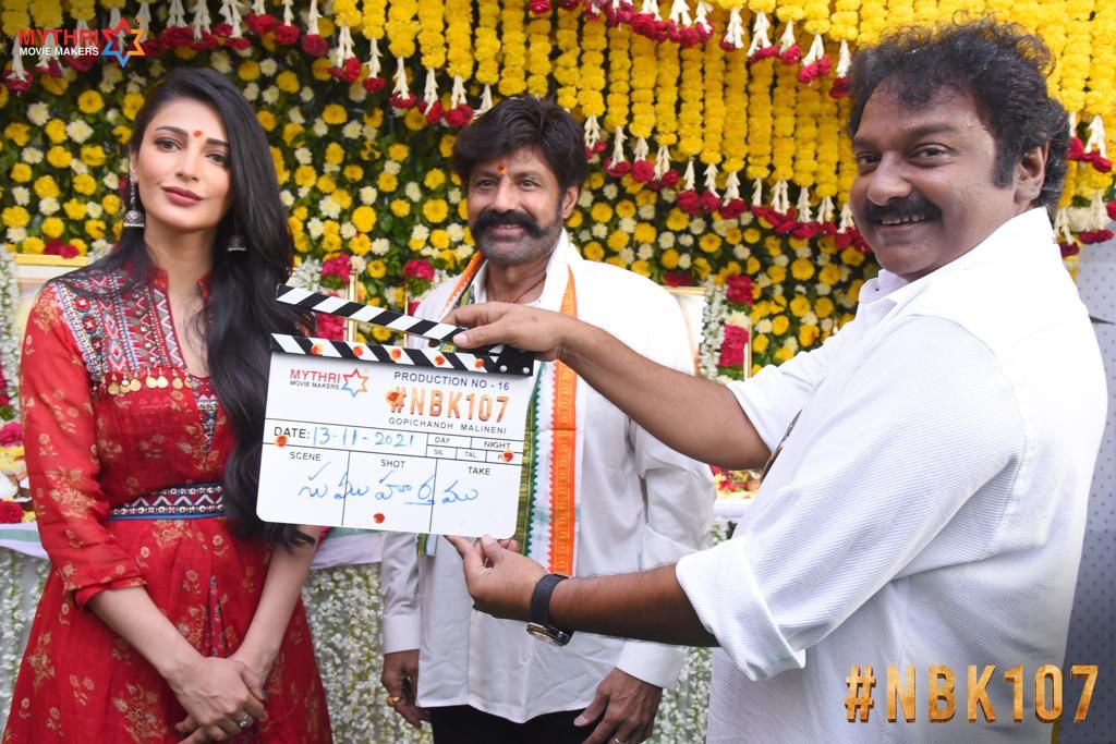 Nandamuri Balakrishna, Gopichand Malineni, Mythri Movie Makers #NBK107 Launched Grandly
